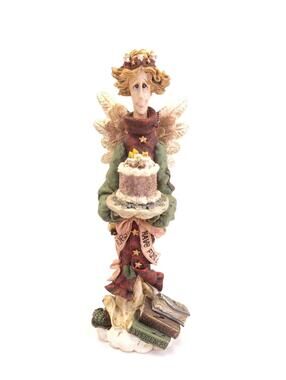 Boyds Folkstone Birthday Angel Beatrice 2825 Figurine 1994